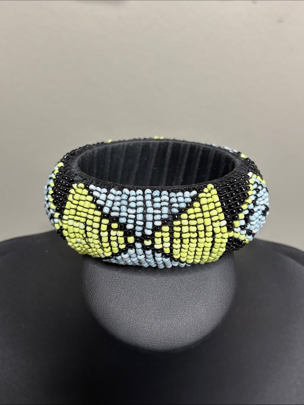 Chunky Boho Beaded Statement Colorful Bangle Bracelet